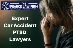 car accident ptsd lawyer - pearce law firm - anxious woman chewing nails