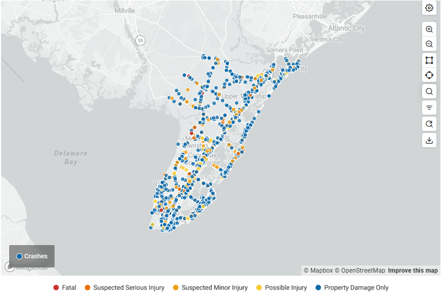 cape may county crash statistics