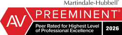 Martindale-Hubbell AV Preeminent Peer Review Rating Badge